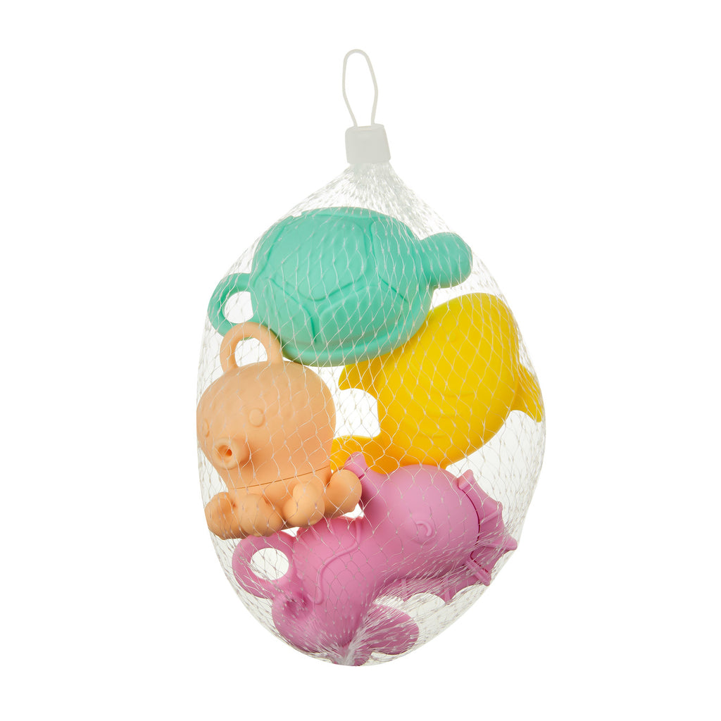 Akuku Silicone Openable Bath Toys 4 pcs