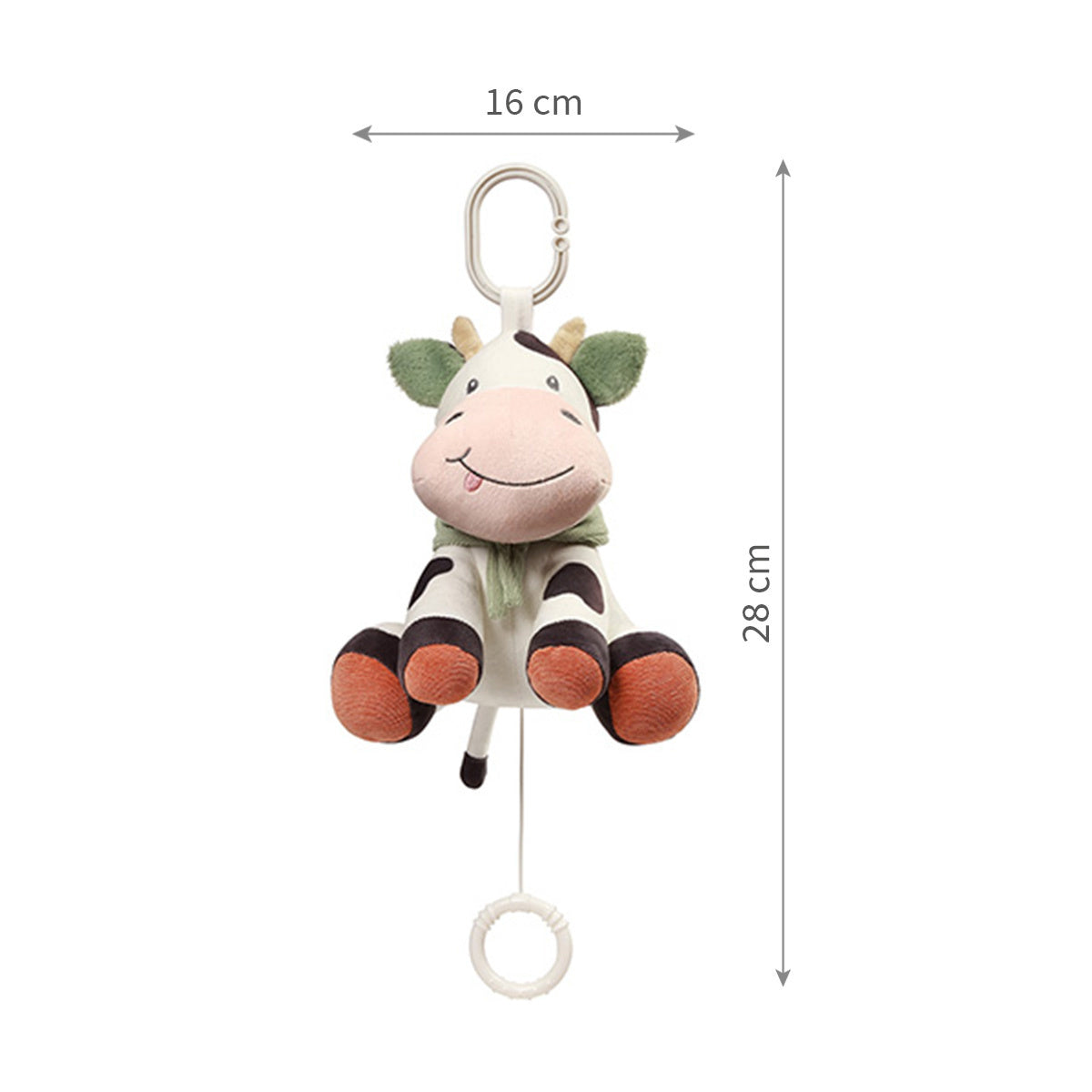 Babyono Cow Bingo  Musical Pull Toy