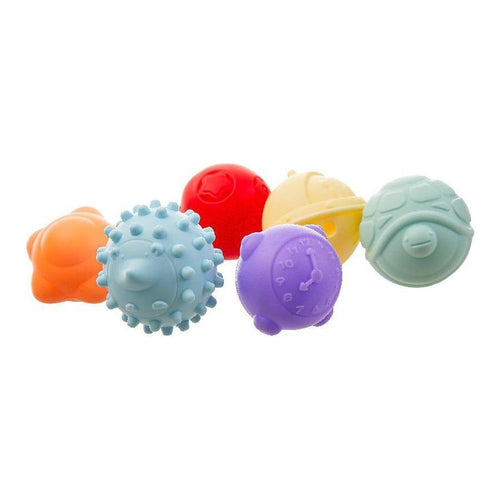 Akuku Soft Sensory Balls Set 6 pcs 6m+