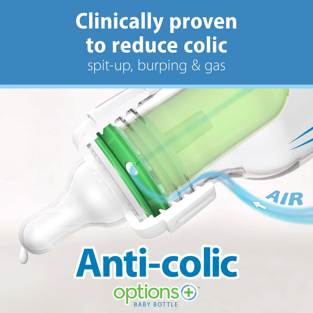 Dr. Brown’s Anti-Colic Options+ Natural Flow Narrow-Neck Bottle 250 ml 0M+