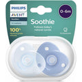 Philips Avent Soothie Soother Heart Blue 0-6m+ 2-pack - Baby Essentials