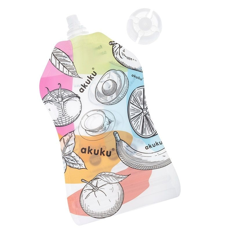 Akuku Reusable Food Pouches 150 ml 5 pcs