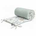 Sensillo Cotton Cot Bumper - Mint Deer
