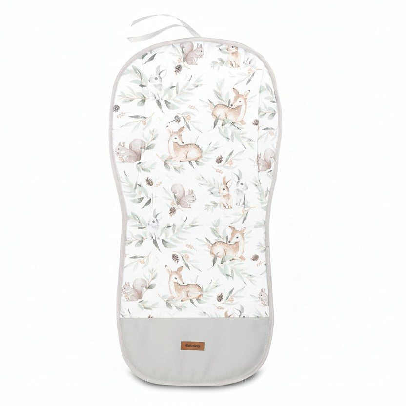 Sensillo Cotton Stroller Liner - Mint Deer