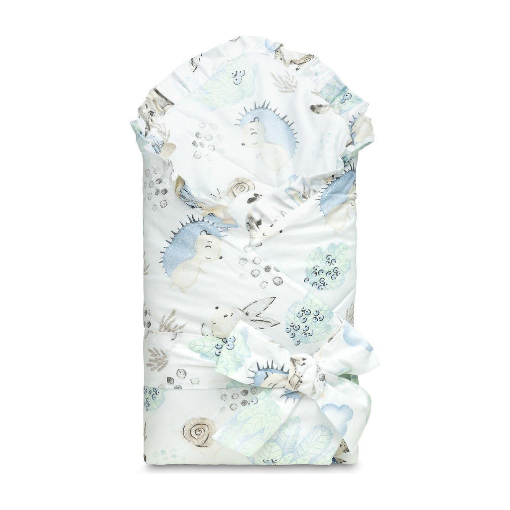 Sensillo Newborn Swaddle Wrap - Blue Animals