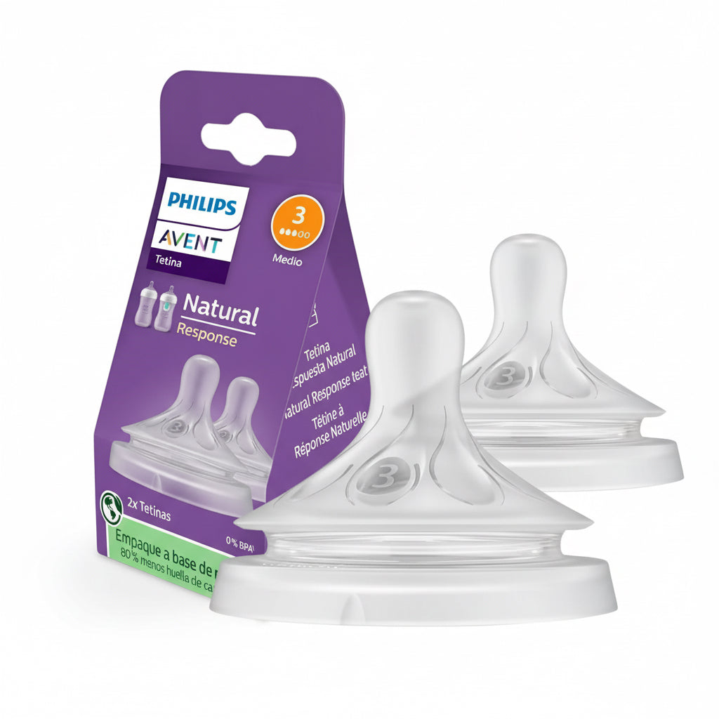 Philips Avent Natural Response Teat 1m+ Flow 3 - 2 pcs