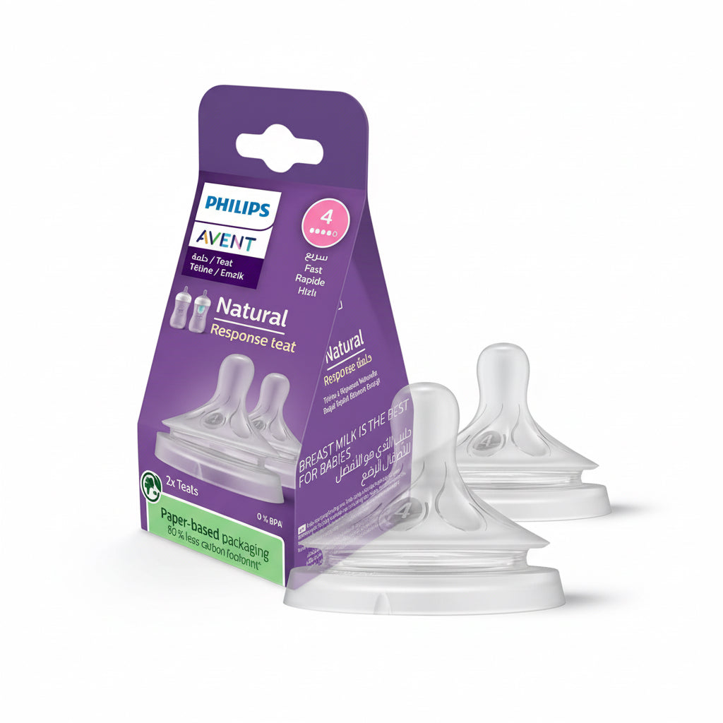 Philips Avent Natural Response Teat 3m+ Flow 4 - 2 pcs