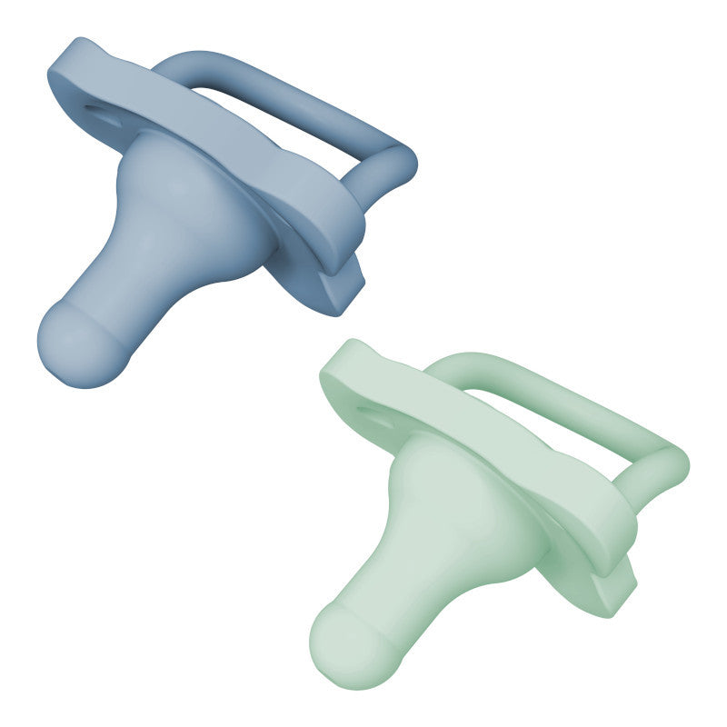 Dr. Brown's HappyPaci Silicone Soother 0-6m 2 pack - Blue & Mint