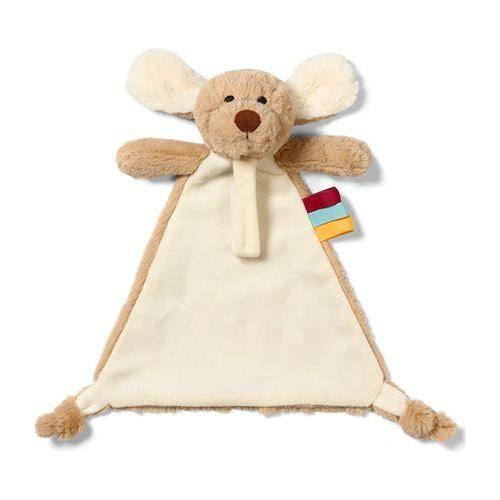 Babyono First Blanket Soother Holder Dog Willy 0m+