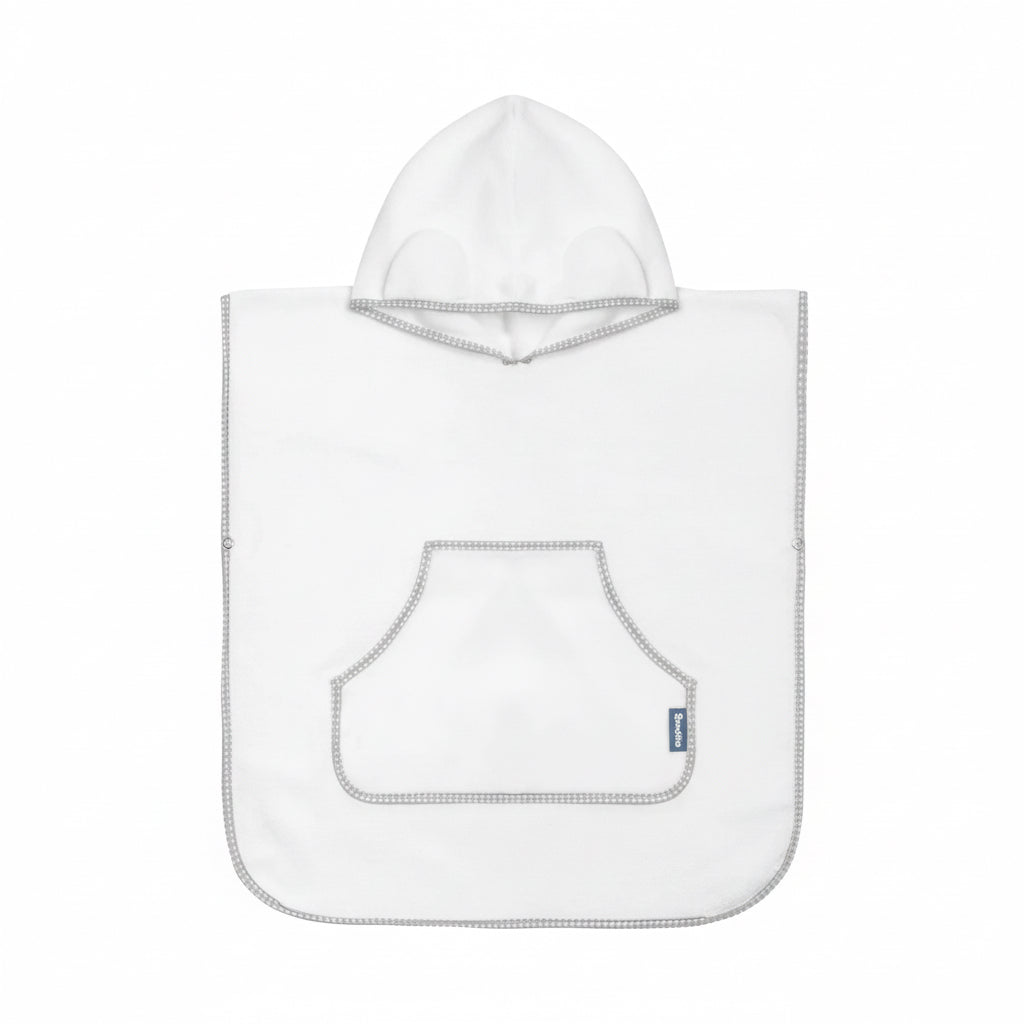 Sensillo Bath Poncho - White - Baby Essentials