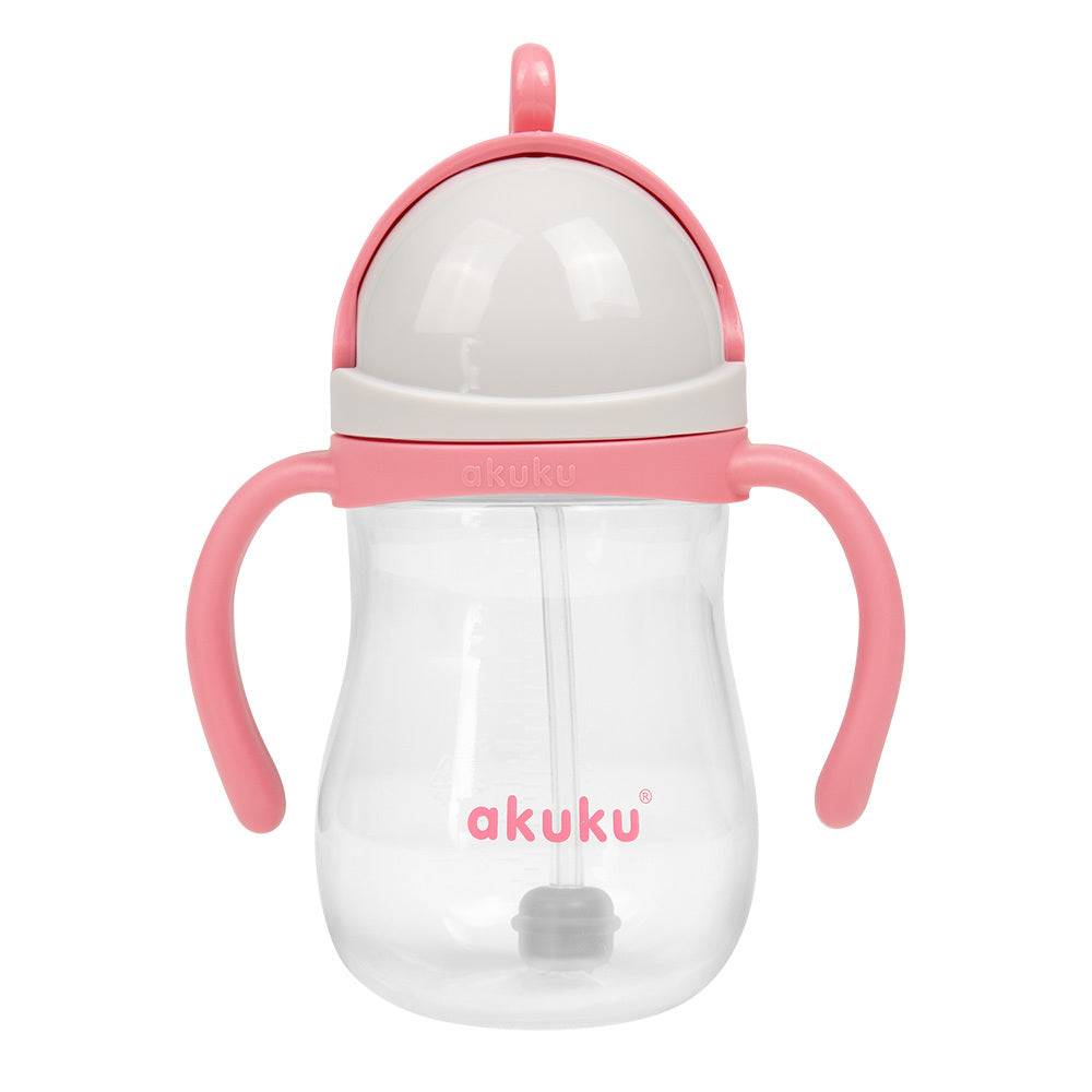 Akuku Straw Cup with Weighted Straw – Pink