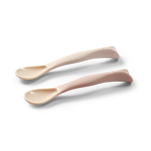 Babyono Flexible Spoons With Shape Memory Grip 2pcs 6m+ - Beige
