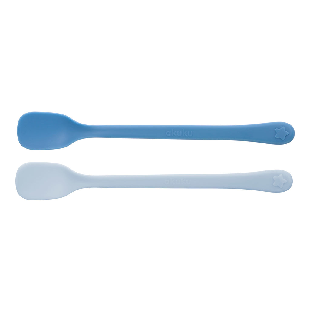 Akuku Feeding First Spoons 4m+ 2 pcs - Blue