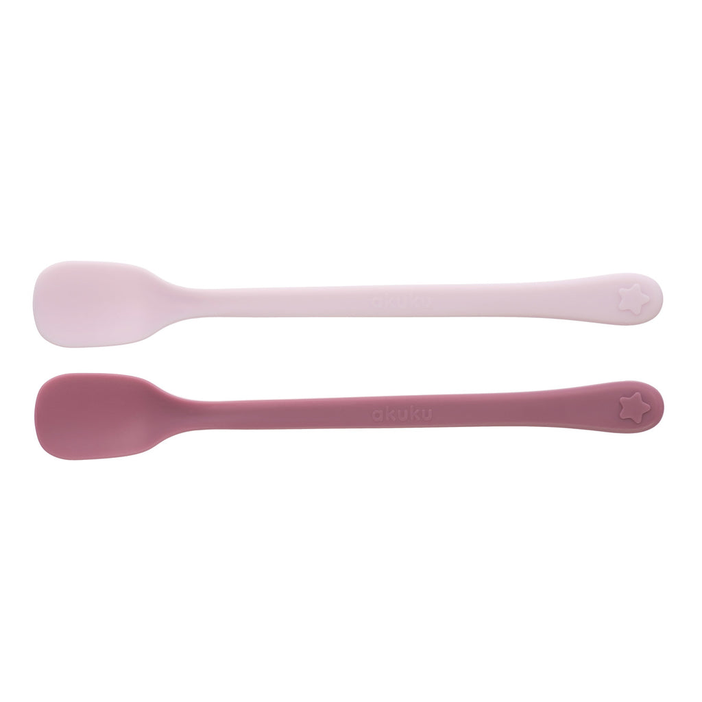 Akuku Feeding First Spoons 4m+ 2 pcs - Pink