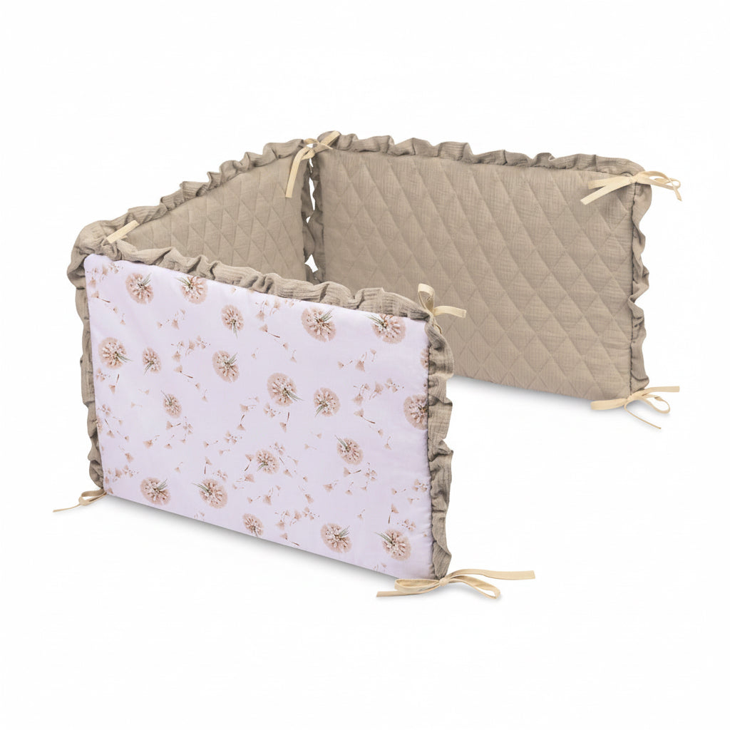 Sensillo Muslin Cot Bumper - Dandelion