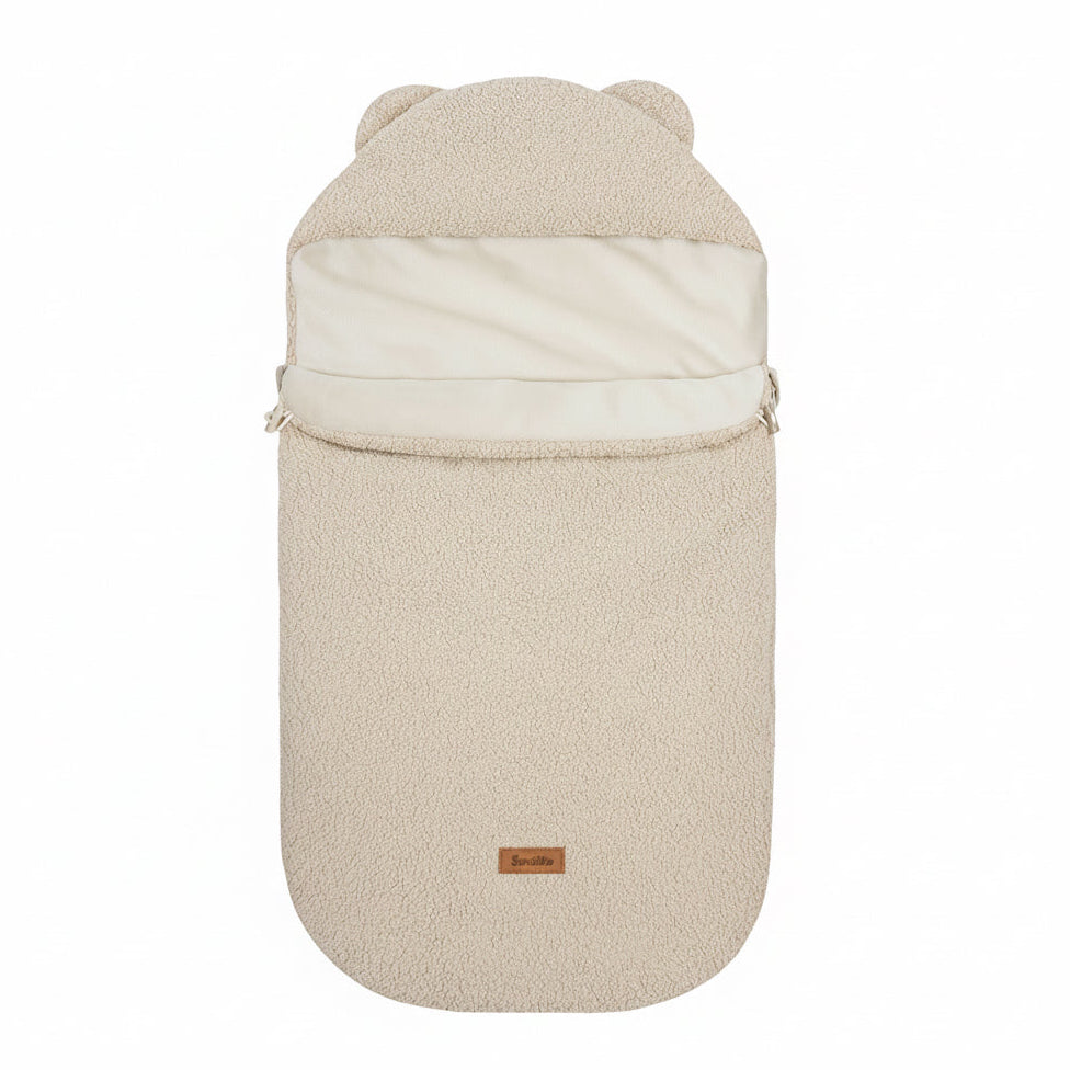 Sensillo 3 in 1 Sheep Footmuff For Car Seats & Prams  - Light Beige