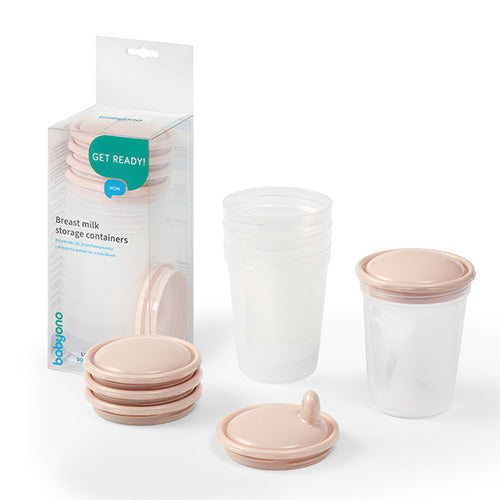 Babyono Food & Breast Milk Storage Containers 200 ml 4 pcs