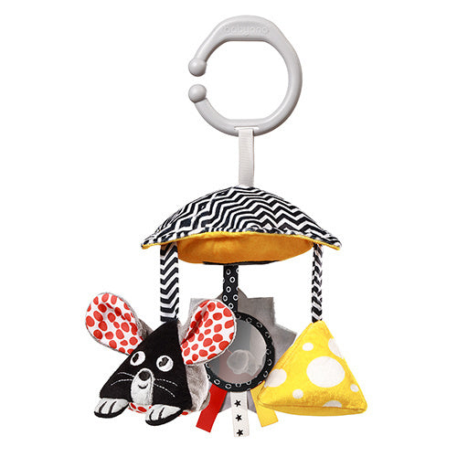Babyono Contrast Stroller Toy Mouse