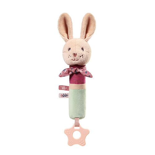 Babyono Rabbit Karo Squeaker Toy with Teether 6m+
