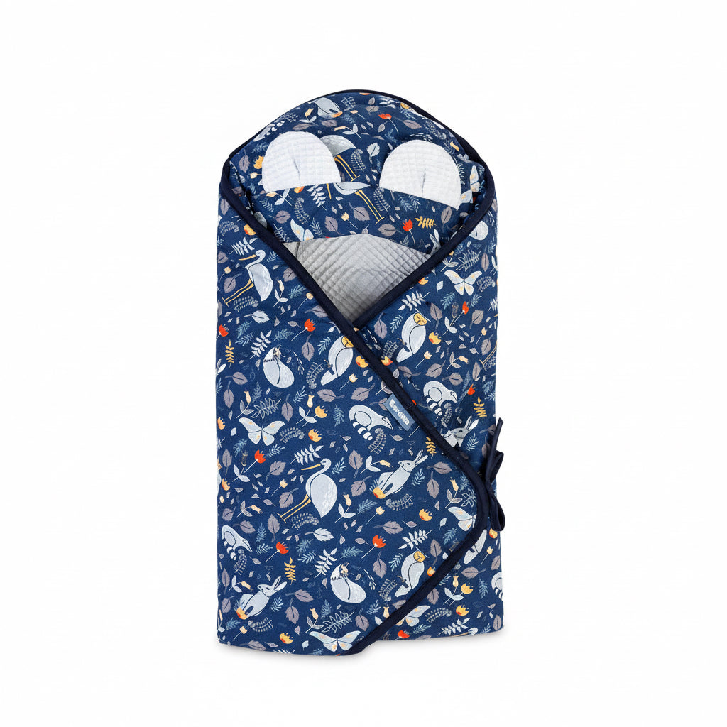 Sensillo Car Seat Swaddle - Navy Forest