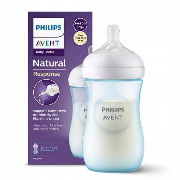 Philips Avent Natural Responsive Bottle 260 ml - Blue
